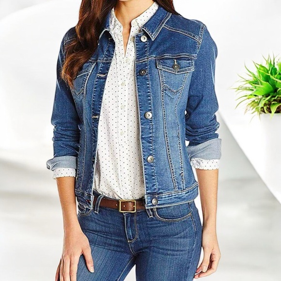 NWT Falls Creek Denim Distressed Jacket - Picture 2 of 16